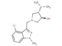 (3S*,4S*)-1-[(4-chloro-1-methyl-1H-indazol-3-yl)methyl]-4-(dimethylamino)pyrrolidin-3-ol