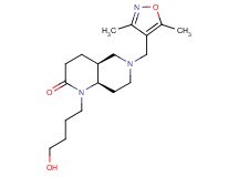 (4aS*,8aR*)-6-[(3,5-dimethylisoxazol-4-yl)methyl]-1-(4-hydroxybutyl)octahydro-1,6-naphthyridin-2(1H)-one