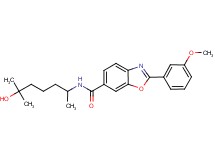 N-(5-hydroxy-1,5-dimethylhexyl)-2-(3-methoxyphenyl)-1,3-benzoxazole-6-carboxamide