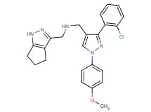 1-[3-(2-chlorophenyl)-1-(4-methoxyphenyl)-1H-pyrazol-4-yl]-N-(1,4,5,6-tetrahydrocyclopenta[c]pyrazol-3-ylmethyl)methanamine