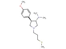 (3S*,4R*)-4-(4-methoxyphenyl)-N,N-dimethyl-1-[3-(methylthio)propyl]-3-pyrrolidinamine