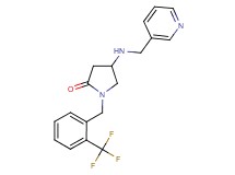 4-[(3-pyridinylmethyl)amino]-1-[2-(trifluoromethyl)benzyl]-2-pyrrolidinone