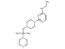 N-ethyl-2-[4-(2-methyl-2-morpholin-4-ylpropyl)piperazin-1-yl]pyrimidin-4-amine