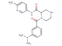 1-[3-(dimethylamino)benzoyl]-N-(6-methyl-3-pyridinyl)-2-piperazinecarboxamide