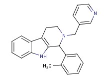 1-(2-methylphenyl)-2-(3-pyridinylmethyl)-2,3,4,9-tetrahydro-1H-beta-carboline