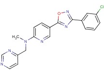 5-[3-(3-chlorophenyl)-1,2,4-oxadiazol-5-yl]-N-methyl-N-(4-pyrimidinylmethyl)-2-pyridinamine