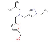 (5-{[[(1-ethyl-1H-pyrazol-4-yl)methyl](isobutyl)amino]methyl}-2-furyl)methanol