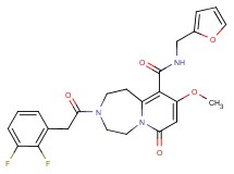 3-[(2,3-difluorophenyl)acetyl]-N-(2-furylmethyl)-9-methoxy-7-oxo-1,2,3,4,5,7-hexahydropyrido[1,2-d][1,4]diazepine-10-carboxamide