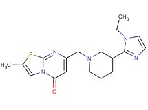 7-{[3-(1-ethyl-1H-imidazol-2-yl)-1-piperidinyl]methyl}-2-methyl-5H-[1,3]thiazolo[3,2-a]pyrimidin-5-one