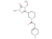 4-ethyl-2-methyl-5-[1-(1,2,3,6-tetrahydro-4-pyridinylacetyl)-3-piperidinyl]-2,4-dihydro-3H-1,2,4-triazol-3-one dihydrochloride