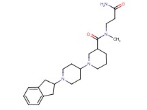 N-(3-amino-3-oxopropyl)-1'-(2,3-dihydro-1H-inden-2-yl)-N-methyl-1,4'-bipiperidine-3-carboxamide