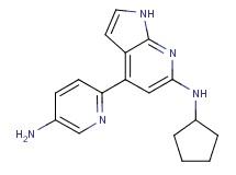4-(5-aminopyridin-2-yl)-N-cyclopentyl-1H-pyrrolo[2,3-b]pyridin-6-amine