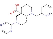 (4aS*,8aR*)-6-(2-pyrazinyl)-1-(2-pyridinylmethyl)octahydro-1,6-naphthyridine-4a(2H)-carboxylic acid