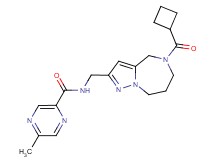 N-{[5-(cyclobutylcarbonyl)-5,6,7,8-tetrahydro-4H-pyrazolo[1,5-a][1,4]diazepin-2-yl]methyl}-5-methylpyrazine-2-carboxamide