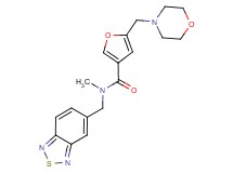 N-(2,1,3-benzothiadiazol-5-ylmethyl)-N-methyl-5-(4-morpholinylmethyl)-3-furamide