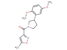 3-{[3-(2,5-dimethoxyphenyl)-1-pyrrolidinyl]carbonyl}-5-methylisoxazole