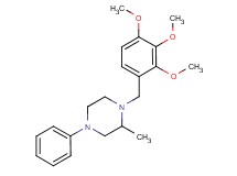 2-methyl-4-phenyl-1-(2,3,4-trimethoxybenzyl)piperazine trifluoroacetate