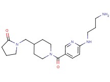 1-{[1-({6-[(3-aminopropyl)amino]pyridin-3-yl}carbonyl)piperidin-4-yl]methyl}pyrrolidin-2-one