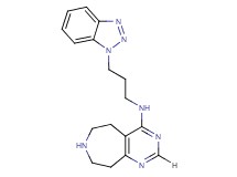 N-[3-(1H-1,2,3-benzotriazol-1-yl)propyl]-6,7,8,9-tetrahydro-5H-pyrimido[4,5-d]azepin-4-amine dihydrochloride