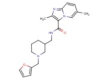 N-{[1-(2-furylmethyl)piperidin-3-yl]methyl}-2,6-dimethylimidazo[1,2-a]pyridine-3-carboxamide