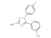 3-[1-(4-fluorophenyl)-3-methyl-1H-1,2,4-triazol-5-yl]aniline
