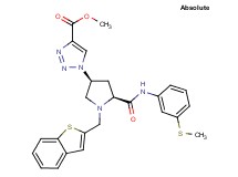 methyl 1-[(3S,5S)-1-(1-benzothien-2-ylmethyl)-5-({[3-(methylthio)phenyl]amino}carbonyl)-3-pyrrolidinyl]-1H-1,2,3-triazole-4-carboxylate