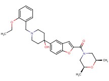 4-(2-{[(2R*,6S*)-2,6-dimethyl-4-morpholinyl]carbonyl}-1-benzofuran-5-yl)-1-(2-ethoxybenzyl)-4-piperidinol