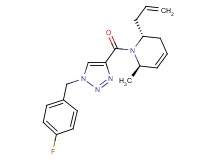 (2R*,6R*)-2-allyl-1-{[1-(4-fluorobenzyl)-1H-1,2,3-triazol-4-yl]carbonyl}-6-methyl-1,2,3,6-tetrahydropyridine