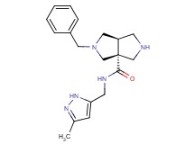 (3aR*,6aR*)-2-benzyl-N-[(3-methyl-1H-pyrazol-5-yl)methyl]hexahydropyrrolo[3,4-c]pyrrole-3a(1H)-carboxamide