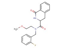 N-(2-fluorobenzyl)-N-(2-methoxyethyl)-1-oxo-1,2,3,4-tetrahydroisoquinoline-3-carboxamide