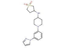 N-(1,1-dioxidotetrahydro-3-thienyl)-1-[3-(1H-pyrazol-1-yl)phenyl]-4-piperidinamine