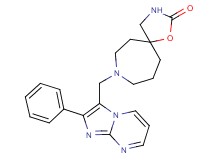 8-[(2-phenylimidazo[1,2-a]pyrimidin-3-yl)methyl]-1-oxa-3,8-diazaspiro[4.6]undecan-2-one