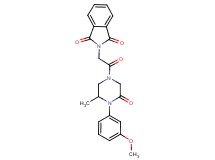2-{2-[4-(3-methoxyphenyl)-3-methyl-5-oxo-1-piperazinyl]-2-oxoethyl}-1H-isoindole-1,3(2H)-dione