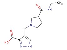 4-({3-[(ethylamino)carbonyl]pyrrolidin-1-yl}methyl)-1H-pyrazole-3-carboxylic acid