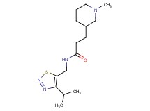 N-[(4-isopropyl-1,2,3-thiadiazol-5-yl)methyl]-3-(1-methyl-3-piperidinyl)propanamide