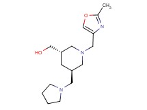 [(3S*,5R*)-1-[(2-methyl-1,3-oxazol-4-yl)methyl]-5-(pyrrolidin-1-ylmethyl)piperidin-3-yl]methanol