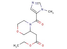 ethyl {4-[(1-methyl-1H-imidazol-5-yl)carbonyl]-3-morpholinyl}acetate trifluoroacetate