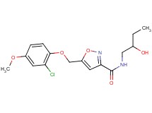 5-[(2-chloro-4-methoxyphenoxy)methyl]-N-(2-hydroxybutyl)isoxazole-3-carboxamide