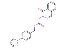 2-(1-oxo-2(1H)-phthalazinyl)-N-[4-(1H-pyrazol-1-yl)benzyl]acetamide