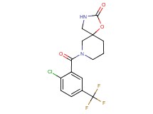 7-[2-chloro-5-(trifluoromethyl)benzoyl]-1-oxa-3,7-diazaspiro[4.5]decan-2-one