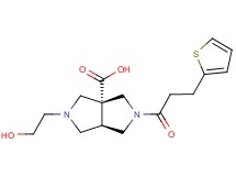 (3aR*,6aR*)-2-(2-hydroxyethyl)-5-[3-(2-thienyl)propanoyl]hexahydropyrrolo[3,4-c]pyrrole-3a(1H)-carboxylic acid