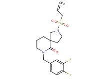 2-(allylsulfonyl)-7-(3,4-difluorobenzyl)-2,7-diazaspiro[4.5]decan-6-one