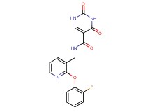 N-{[2-(2-fluorophenoxy)pyridin-3-yl]methyl}-2,4-dioxo-1,2,3,4-tetrahydropyrimidine-5-carboxamide