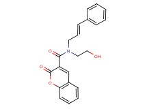 N-(2-hydroxyethyl)-2-oxo-N-[(2E)-3-phenylprop-2-en-1-yl]-2H-chromene-3-carboxamide