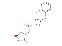 5-{2-[3-(2-fluorophenoxy)azetidin-1-yl]-2-oxoethyl}imidazolidine-2,4-dione