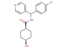 cis-N-[(4-chlorophenyl)(pyridin-4-yl)methyl]-4-hydroxycyclohexanecarboxamide