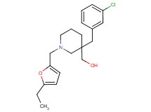 {3-(3-chlorobenzyl)-1-[(5-ethyl-2-furyl)methyl]-3-piperidinyl}methanol