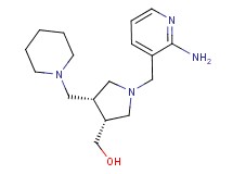 [(3R*,4R*)-1-[(2-aminopyridin-3-yl)methyl]-4-(piperidin-1-ylmethyl)pyrrolidin-3-yl]methanol