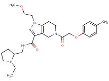 N-[(1-ethyl-2-pyrrolidinyl)methyl]-1-(2-methoxyethyl)-5-[(4-methylphenoxy)acetyl]-4,5,6,7-tetrahydro-1H-pyrazolo[4,3-c]pyridine-3-carboxamide
