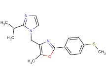 4-[(2-isopropyl-1H-imidazol-1-yl)methyl]-5-methyl-2-[4-(methylthio)phenyl]-1,3-oxazole